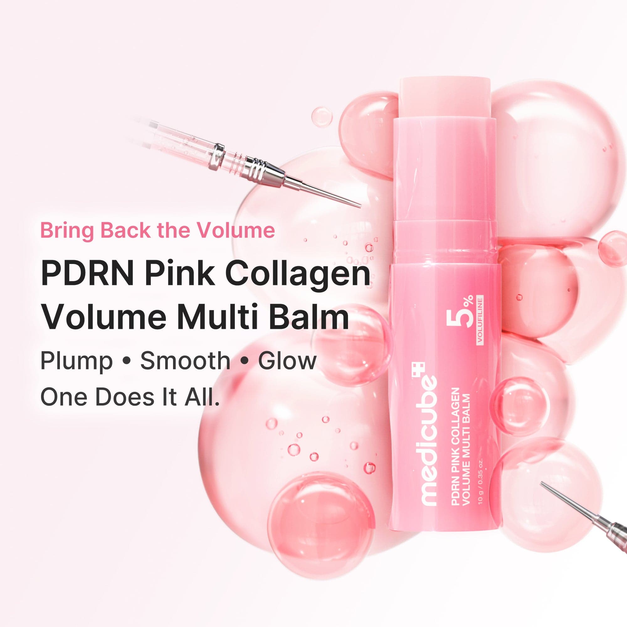 PDRN Pink Collagen Volume Multi Balm en uso